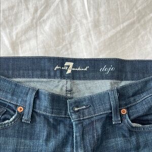 7 For All Mankind - Indigo low rise wide leg Jeans